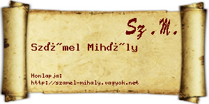 Számel Mihály névjegykártya